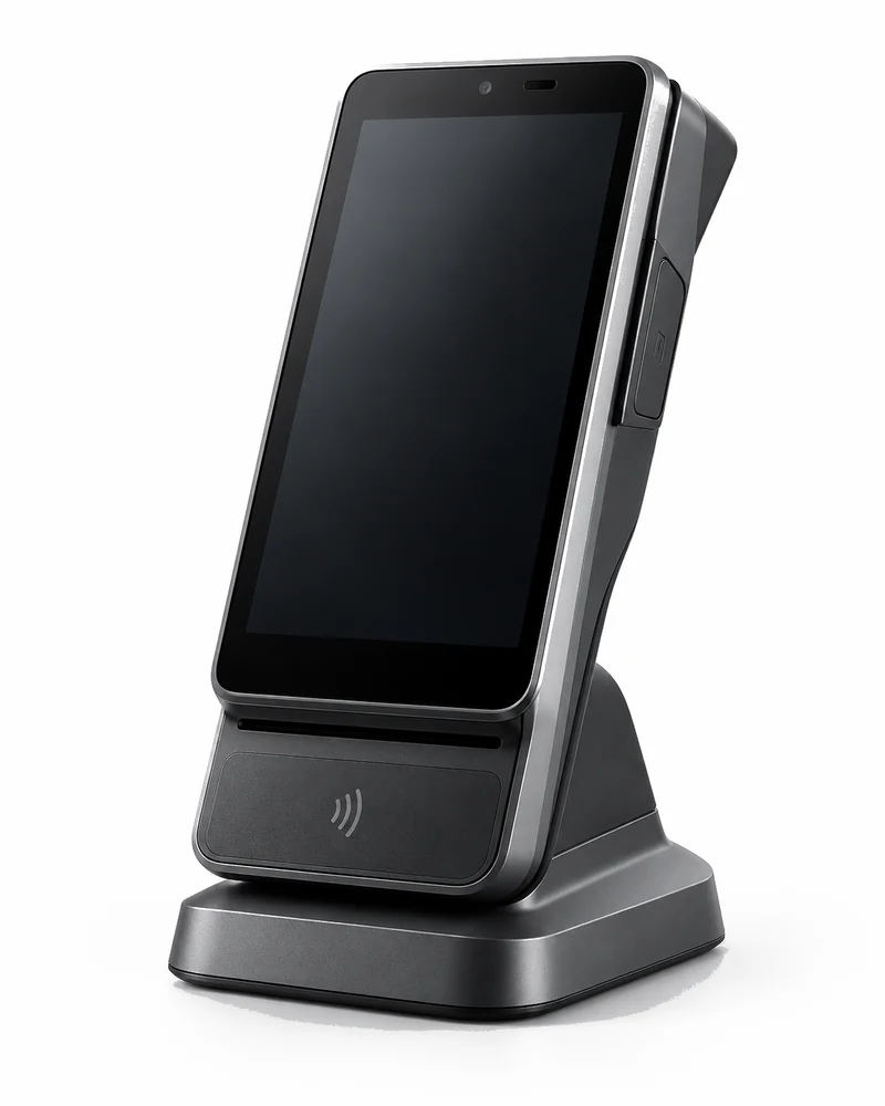 Modern countertop contactless payment terminal